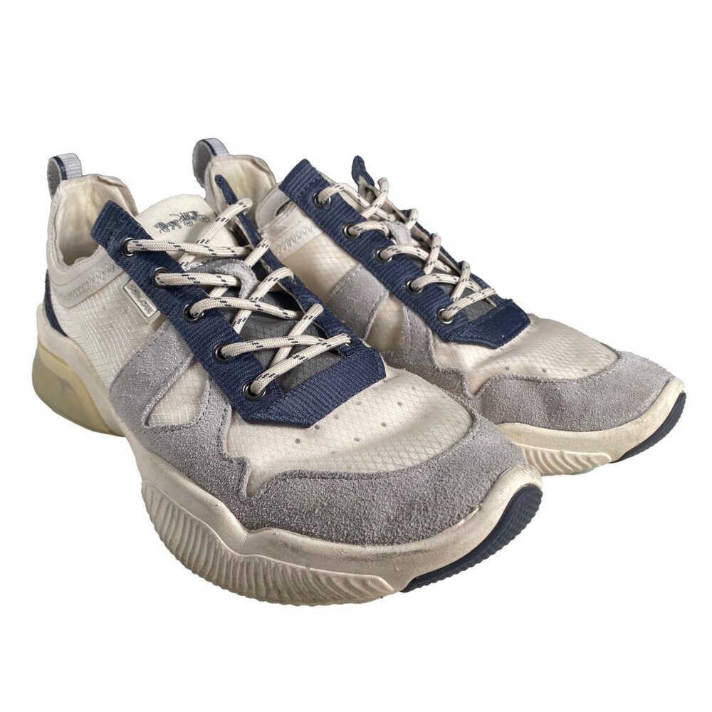 G4941 - Coach Lowtop Citysole Runner White / Navy mens size US 9 w/ Box
